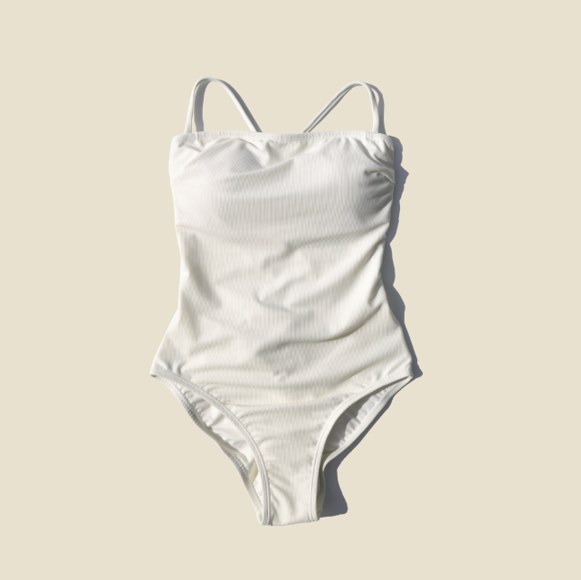 Verre 베르 Glassy monokini - white 글라시 모노키니 수영복