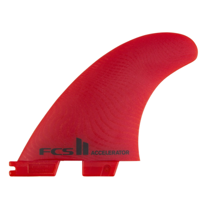 FCS II Accelerator Neo Glass Red Tri Fins - 엑셀러레이터 네오글라스