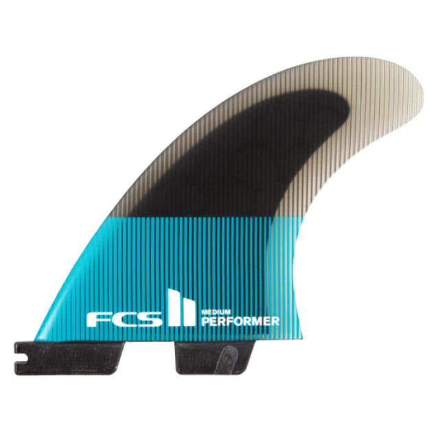 FCS II Performer PC Teal/Black Tri Fins - 퍼포머 퍼포먼스코어
