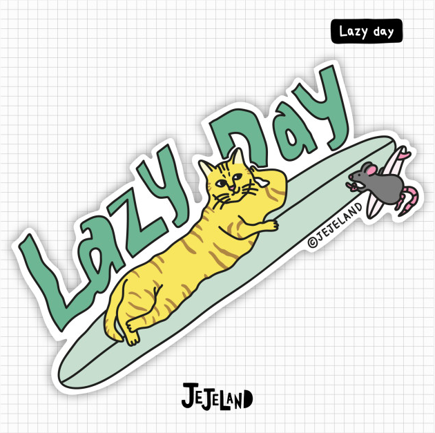 JEJELAND - Lazy Day 스티커