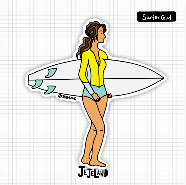 JEJELAND - Surfer Girl 스티커