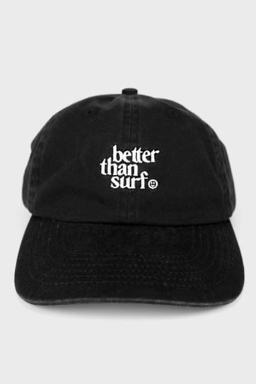 배러댄서프 Better Than Surf 스마일로고 시그니처 볼캡 블랙
