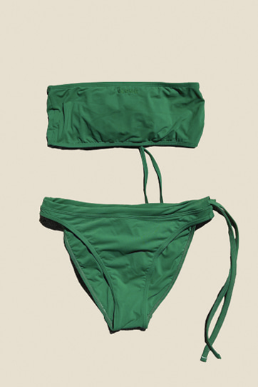 Verre 베르 Mahalo Tubetop bikini Green