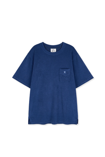 네이키드서프클럽 Naked Surf Terry Pocket T-Shirts (Blue Navy)