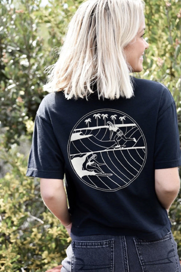 Her Waves - SURF X SKATE BOXY TEE