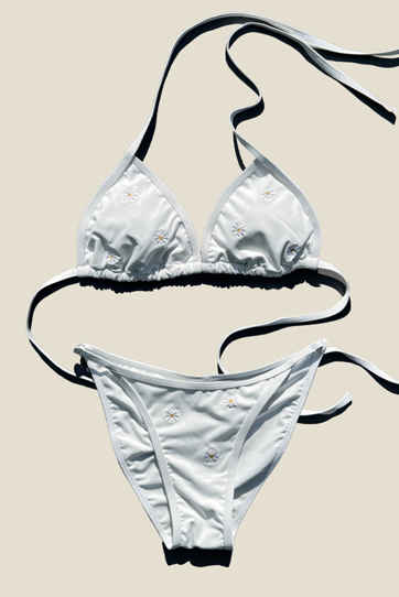 베르 Verre Daisy Triangle Bikini #Seafoam_white